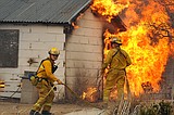 Firefighters stop progress of big blaze