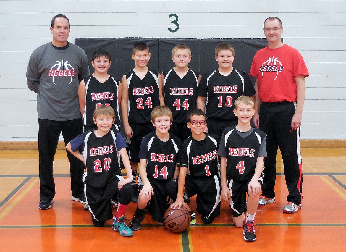 &lt;p&gt;Courtesy photo&lt;/p&gt;&lt;p&gt;The Post Falls Running Rebels won the fifth-grade boys division of the Post Falls Competive Basketball League with a 7-1 record. In the front row from left are Ben Auble, Gabriel Cooley, Zachary Engelson and Jack Boettcher; and back row from left, coach Wade Engelson, Tyler Jacobson, Jayden Butler, Konner McKenzie, Andrew Kammarcal and coach Duster Butler.&lt;/p&gt;