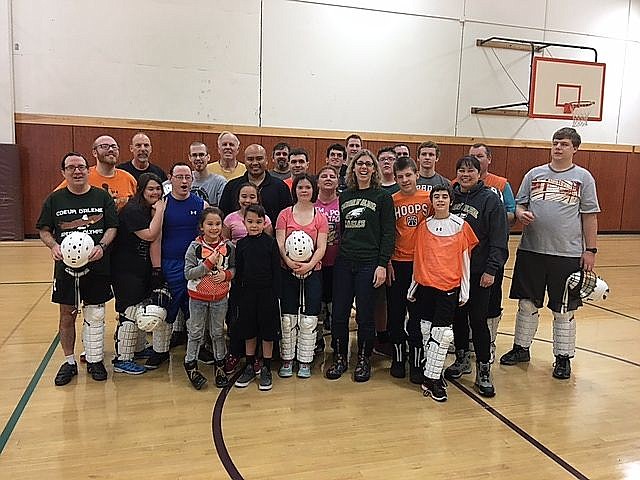 &lt;p&gt;Courtesy photo&lt;/p&gt;&lt;p&gt;The Coeur d'Alene Special Olympics floor hockey team will travel to Boise for the state games the weekend of Feb 26-27. The floor hockey team practices at Peak Fitness in Coeur d'Alene. In the front row from left are head coach James Javier's children Annie, Tori, and Sammy; and athletes second row from left, John O'Connell, Sarah Grillo, Ryan Sullivan, head coach James Javier, Emily Colgrove, Brianna Griel, Jann Kinnard (volunteer) Jim Kinnard, Sammy Torolopoulos and Alana Hunt (volunteer, Kootenai County Sheriff Deputy); and back row from left, Steven Kirsebom, Doug Griel (volunteer) Trevor Kirsebom (volunteer), Ken Ator (volunteer) Ricky Zent, Zach Pugsley, Russel Kelly (volunteer), Cody Carson, Alec Steele, Sam Matheson (volunteer), Matt Jenkins and Robert Langdon.&lt;/p&gt;