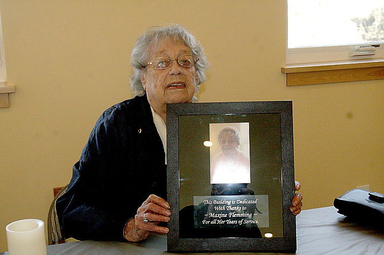 &lt;p&gt;The new St. Regis Senior Center was dedicated to Maxine Flemming, a member of the center since 1983. Her name and picture appears on a plaque to be displayed in the new center.&lt;/p&gt;