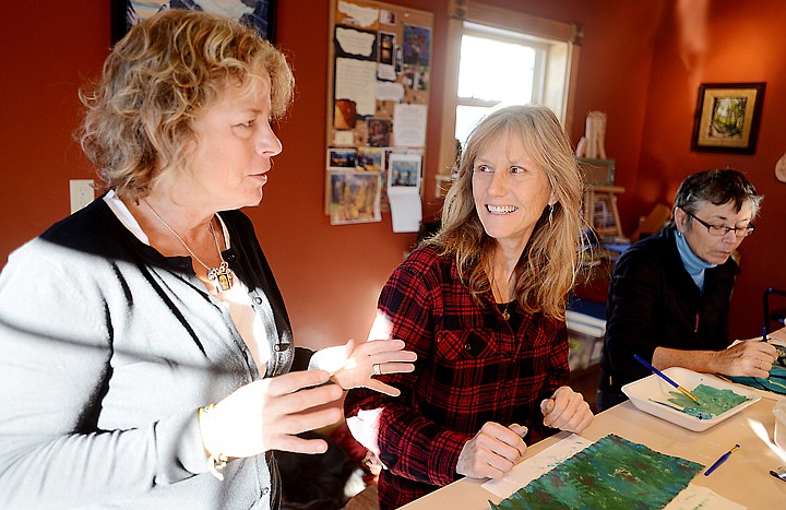 &lt;p&gt;Brooke Nelson teaches Susie Ruffatto, center, Jan Metzmaker and others to make hand-made books through the Stumptown Art Studio's Mixed Media Monday series on Monday, January 20, in Whitefish. (Brenda Ahearn/Daily Inter Lake)&lt;/p&gt;