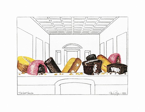 &lt;p&gt;This undated image shows artist Nancy Peppin's &quot;The Last Snack,&quot; modeled after Leonardo da Vinci's &quot;The Last Supper,'' one of thedozens of pieces of art Nancy Peppin has created over the years using Twinkies and other Hostess products.&lt;/p&gt;