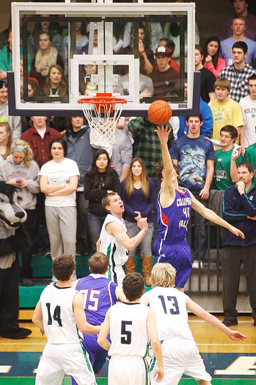 <p>Thursday night during Glacier's matchup against Columbia Falls at Glacier High school. Jan. 16, 2014 in Kalispell, Montana. (Patrick Cote/Daily Inter Lake)</p>