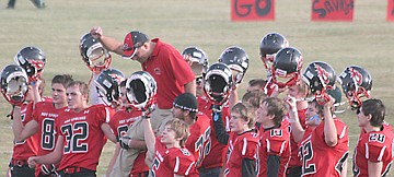 &lt;p&gt;The Savage Heat football players pick up Coach Lawson in celebration after they won the State Championship against Big Sandy.&lt;/p&gt;