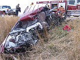 Drunken driver in pickup truck hits Subaru