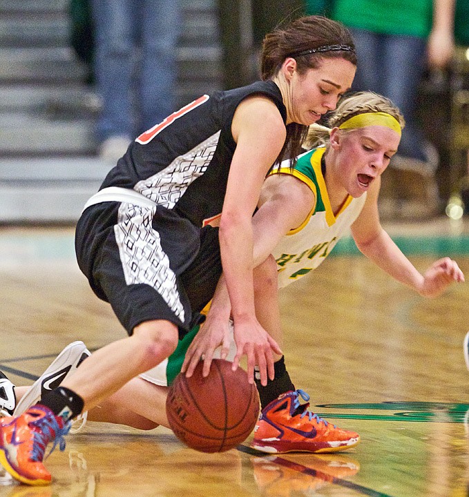 &lt;p&gt;JEROME A. POLLOS/Press Post Falls High's Brooke Litalien tries to keep Darby Murray from Lakeland High away from a loose ball.&lt;/p&gt;