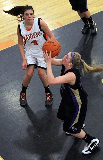 Under the basket