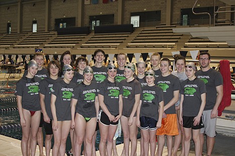 &lt;p&gt;The Coeur d'Alene Area Swim Team sent 17 swimmers to the 35th annual Washington Open swim meet held in Federal Way, Wash., Jan. 20-23. In the front row from left are Tiffany Portue, Spencer Shuman, Nicole Rozier, Peyton Bowen, Maddie Barrett, Suzanne de Tar, Maggie de Tar, Joe Loftus, Sydney Orr; and back row from left, Tyler Maryon, Kayla Hern, Kade Hern, Bryce Kananowicz, Pat Loftus, Anna De Tar, Ethan Cordes, Taylor Gonzales and coach Luck Stocker.&lt;/p&gt;