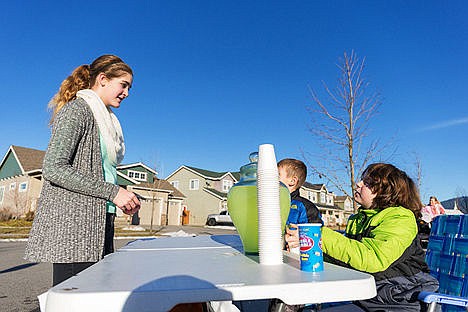 &lt;p&gt;Under the afternoon sun, Emma Griffitts, 12, buys a cup of lemonade from San Probasco, 9, after school hours on Monday in Coeur d&#146;Alene.&lt;/p&gt;