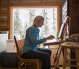 Former Glacier National Park wolf biologist Boyd making mark in art world
