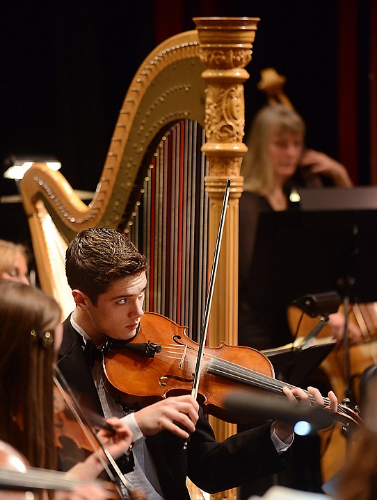 &lt;p&gt;Columbia Falls senior John McLean plays the viola with the Glacier Symphony on Saturday, January 18, at the Whitefish Performing Arts Center. The concert featured Resphighi's The Fantastic Toy Shop, Tchaikovsky's Swan Lake and Sain Saens' Carnival of the Animals. (Brenda Ahearn/Daily Inter Lake)&lt;/p&gt;