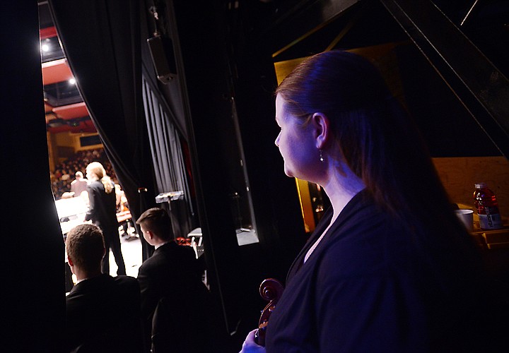 &lt;p&gt;Sally Jerde, Concert Mistress for the Glacier Symphony and Chorale waits back stage for the start of the concert on Saturday, January 18, at the Whitefish Performing Arts Center. (Brenda Ahearn/Daily Inter Lake)&lt;/p&gt;