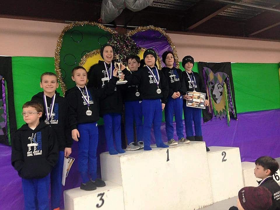 &lt;p&gt;Courtesy photo&lt;/p&gt;&lt;p&gt;The Technique Gymnastics Level 4-6 boys team from Hayden finished third at Flip Fest on Jan. 23 in Spokane. From left are Blake Laird, Kyle Morse, Logan Beckett, Austin McLean, Jack Wass, Conan Tapia, Landen Mattson. and Brandon Decker.&lt;/p&gt;