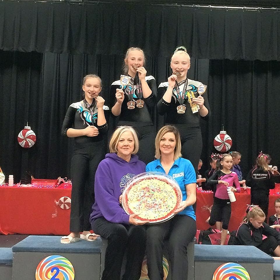 &lt;p&gt;Courtesy photo&lt;/p&gt;&lt;p&gt;The Level 6 girls team from Technique Gymnastics in Hayden took home second place from the Sweet on Gymnastics meet Jan. 23-24 in Pullman. Standing from left are Marissa McCullam, Madi Bailey and Bethany Frey; and seated from left are coaches Mary Dorsey and Suni Crawford.&lt;/p&gt;