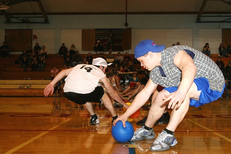 Goofy Eriksson snags a dodgeball at the fourth annual Superior High BPA Dodgeball Tournament Jan. 23. Fifteen teams got together to compete for dodgeball greatness and support the Superior BPA.