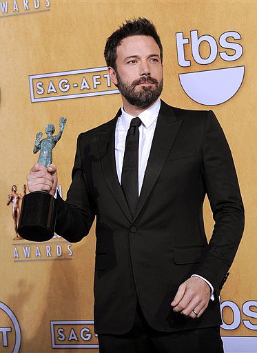 &lt;p&gt;Actor Ben Affleck poses backstage with the award for best cast in a motion picture for &quot;Argo&quot; at the 19th Annual Screen Actors Guild Awards at the Shrine Auditorium in Los Angeles on Sunday Jan. 27, 2013. (Photo by Chris Pizzello/Invision/AP)&lt;/p&gt;