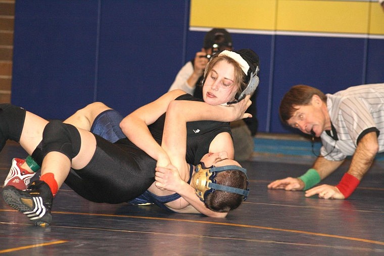 Rio Crismore vs. Tim Maldanado of Timberlake ID, Rio won the match by pin in 3:36.