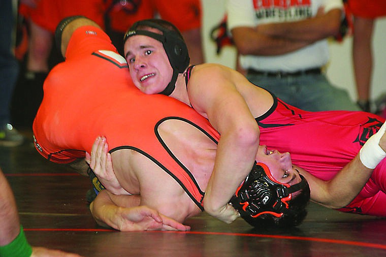 &lt;p&gt;Kory Neal puts his opponent in a hold during the Plains Mixer on Friday, January 24. Neal went on to finish 4-0 later in the week at the Mission tournament.&lt;/p&gt;