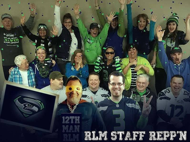 &lt;p&gt;From Heidi Yount at Real Life Ministries:&lt;/p&gt;&lt;p&gt;&quot;...we have some VERY crazy 12th man fans. Several men in our leadership have been Seahawks fans since they were little boys, growing up with year after year of disappointing seasons.&lt;/p&gt;&lt;p&gt;These last two football seasons have been very encouraging to these life-long fans...and they've brought a few of the staff at Real Life on board with them. It's hard not to join in with their enthusiasm and spirit, not to mention Russell Wilson's shared love for Jesus.&lt;/p&gt;&lt;p&gt;We have services on Thursday nights and Sunday mornings, so most of our staff doesn't work on Fridays. This week, we declared Wednesday as our staff &quot;Blue Friday&quot;...but not everyone on staff (including our senior pastor Jim Putman) were available to take the photo, so we found a way to get him in the pic and honor our Real Life 12th &quot;manners.&quot;&lt;/p&gt;&lt;p&gt;But our Seahawks love doesn't just stop with football. We have a food room on our campus that feeds 2,000 people every month, and we've asked our congregation to help provide for a &quot;Souperbowl&quot; Food Drive and provide a few highly requested items to our food room. We are hoping our congregation responds with the generosity to support the needs of our community as heartily as they support their Seahawks, and we are confident they will.&quot;&lt;/p&gt;
