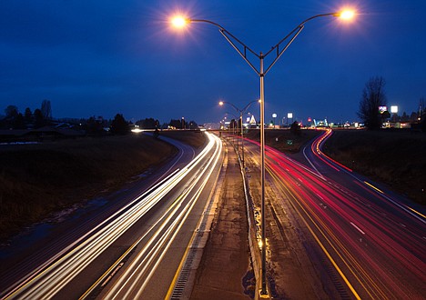 &lt;p&gt;GABE GREEN/Press Steady streams of East and West bound traffic create streaks of light along I-90 Tuesday evening.&lt;/p&gt;