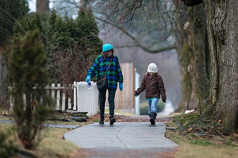 &lt;p&gt;GABE GREEN/Press Darlene Linton, left, walks with her great granddaughter Spirit Welch, 7, Tuesday afternoon down Front Avenue.&lt;/p&gt;