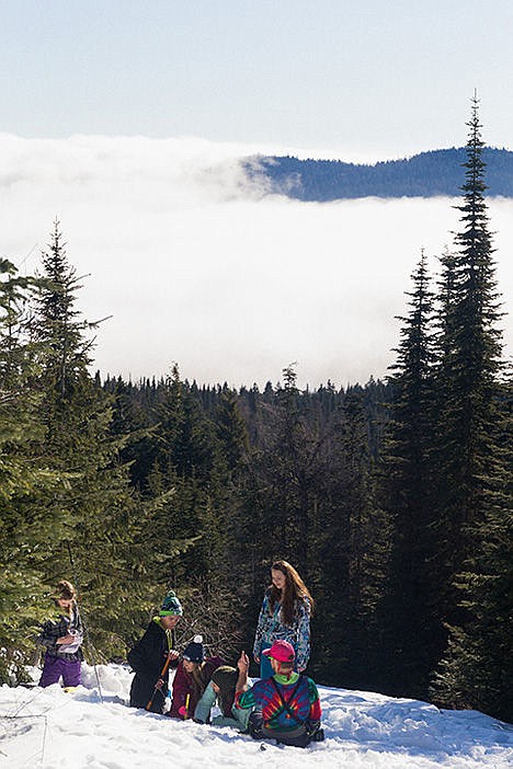 &lt;p&gt;Students work on snowpack testing on a hillside of Mount Spokane.&lt;/p&gt;