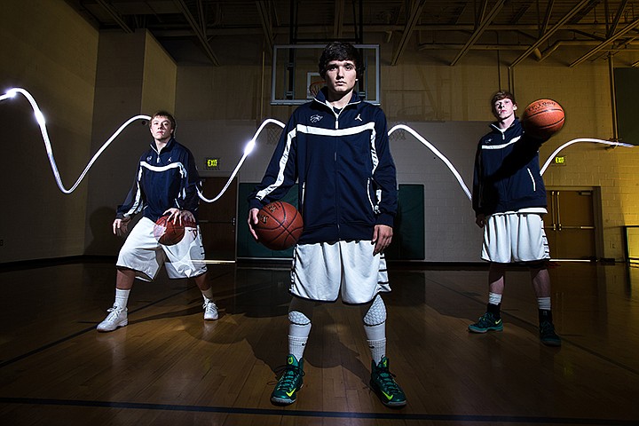 &lt;p&gt;Gabe Green/Press From left, Lake City High seniors JJ Winger, Justin Pratt and Kyle Guice look to lead the Tmberwolf boys basketball team back to the state 5A tournament this year.&lt;/p&gt;