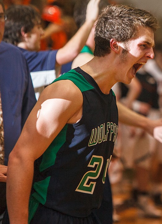 &lt;p&gt;Glacier senior Logan Iverson (24) celebrates after Tuesday night's crosstown matchup at Flathead High School. Tuesday, Jan. 29, 2013 in Kalispell, Montana. (Patrick Cote/Daily Inter Lake)&lt;/p&gt;