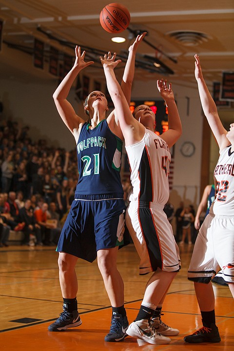 &lt;p&gt;Flathead junior Jenessa Heine (43) and Glacier junior center Cassidy Hashley (21) go for a rebound Tuesday night during the crosstown matchup at Flathead High School. Tuesday, Jan. 29, 2013 in Kalispell, Montana. (Patrick Cote/Daily Inter Lake)&lt;/p&gt;