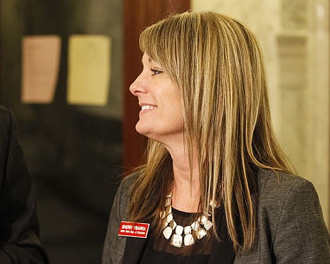 &lt;p&gt;Idaho State Superintendent of Public Instruction Sherri Ybarra talks to a reporter at the state Capitol building on Jan. 12 in Boise.&lt;/p&gt;