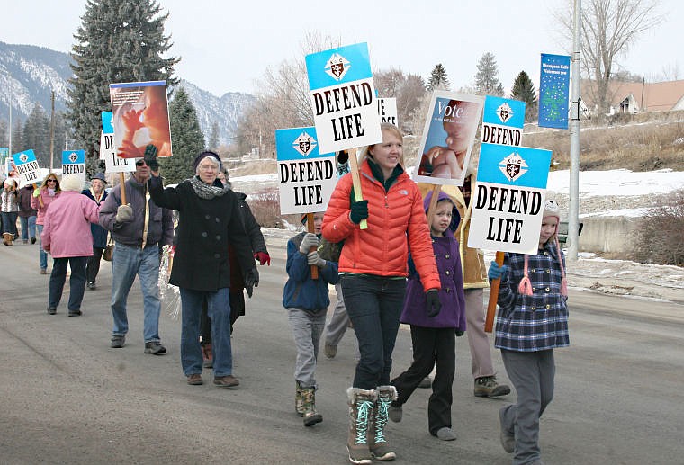 &lt;p&gt;The Knights of Columbus held their sixth annual March for Life event in Thompson Falls, where participants protested the outcome of the landmark case of Roe v. Wade&lt;/p&gt;