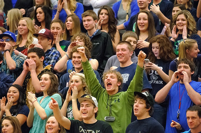 &lt;p&gt;Glacier students cheer Thursday night during the second half of Glacier's crosstown victory over Flathead at Glacier High School. Jan. 30, 2014 in Kalispell, Montana. (Patrick Cote/Daily Inter Lake)&lt;/p&gt;