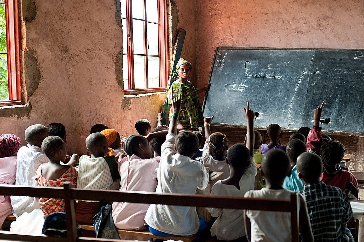 &lt;p&gt;A woman leads a learning discussion with a class of children in the Democratic Republic of Congo. In Congo alone, seven out of 10 women have experienced sexual violence. The One Million Thumbprints campaign brings attention to the violence women face in conflict zones around the world.&lt;/p&gt;