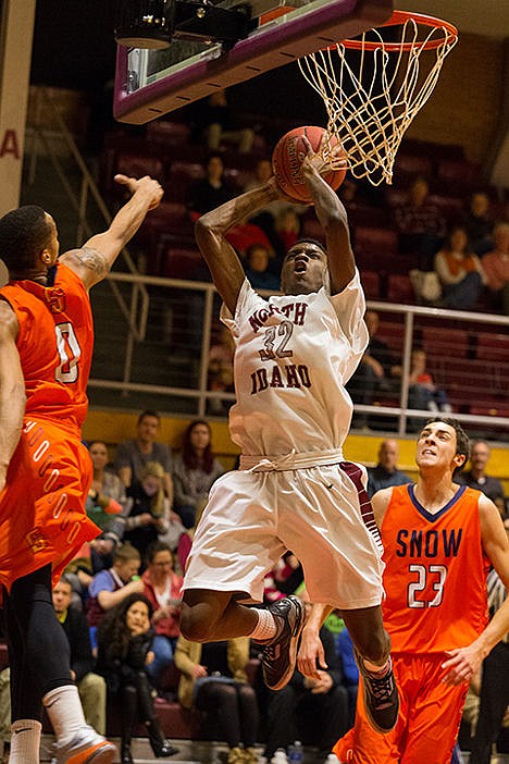 &lt;p&gt;North Idaho College&#146;s Austin Pope puts up a second half score against Snow.&lt;/p&gt;