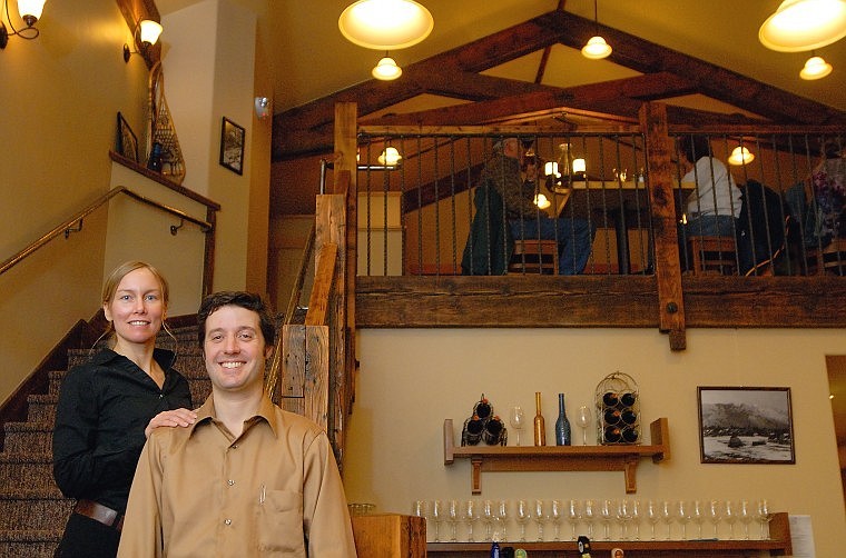 Tim and Sara Seward, owners of Three Forks Grille in Columbia Falls, opened the establishment on Jan. 22. The restaurant&#146;s interior features woodwork salvaged from a Colorado Coca-Cola factory and black and white historical photo reproductions from the Hockaday Art Museum.