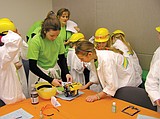 Moses Lake Girl Scouts make a robot