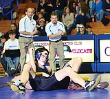 Cats wrestling well as they host divisional tourney