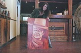 Local artist's "beautifully dark" creations