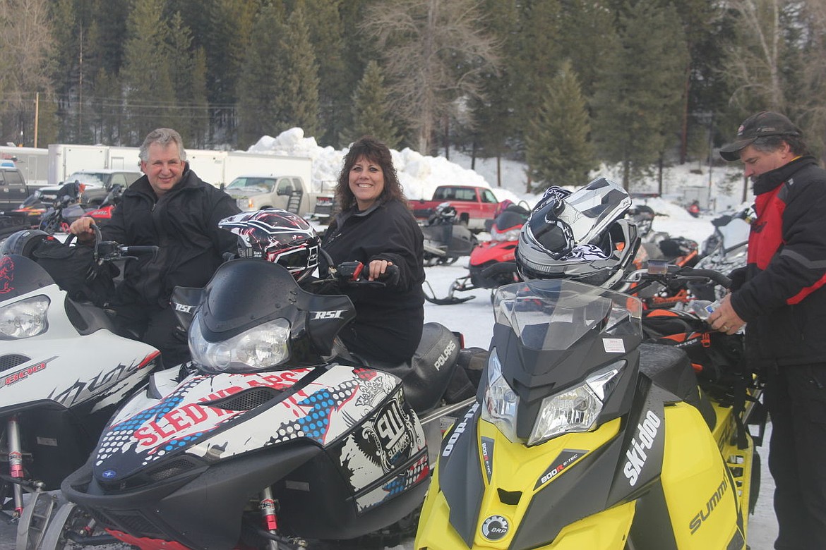 &lt;p&gt;Long-time Nightrider members, Bruce and Lilly Stevens of DeBorgia and Ed Green, get ready for their 27th Poker Ride. Funds raised from the event will be used for repair work on the Saltese Trestle which was recently purchased by the club.&lt;/p&gt;