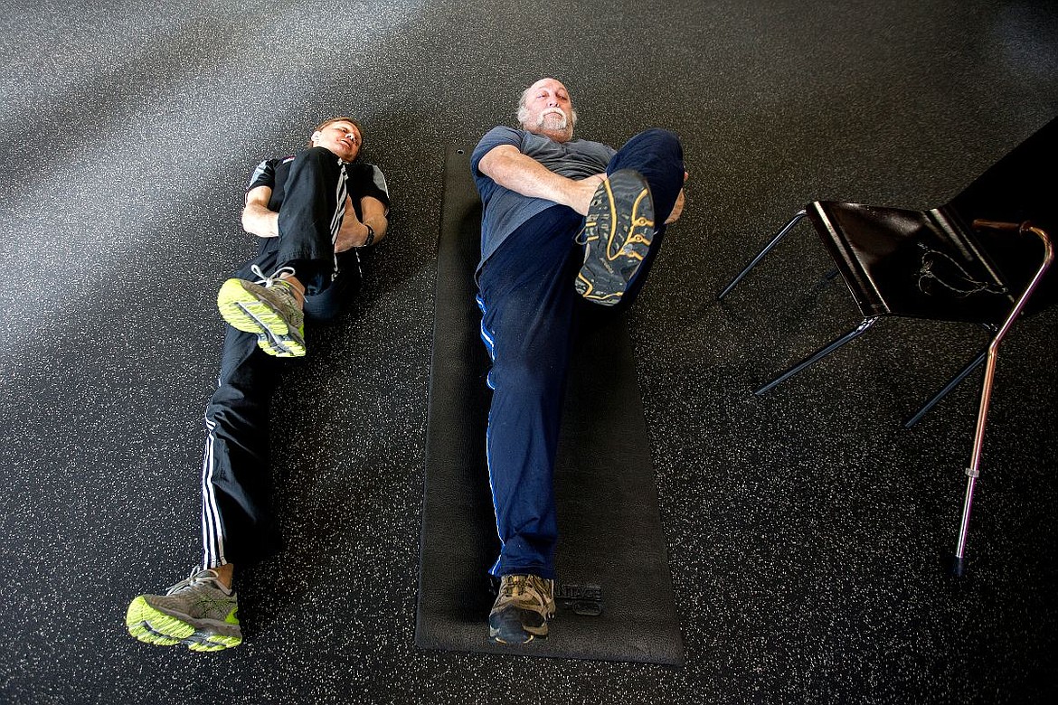 &lt;p&gt;Air Force and Army veteran Wendell Wadsworth, right, completes leg flexibility exercises alongside WITH Performance owner and trainer Shawn Burke on Tuesday at WITH Performance in Coeur d'Alene. After a preliminary evaluation, Wadsworth received a customized workout and nutritional program from WITH Performance, and will work with personal trainers at WITH for the next year to complete his program.&lt;/p&gt;