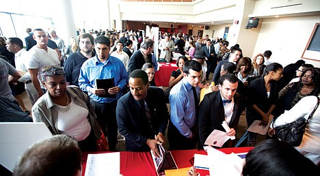 &lt;p&gt;Job seekers fill a room at the job fair in Sunrise, Fla., on Jan. 22. U.S. employers added 157,000 jobs in January, and hiring was much stronger at the end of 2012 than previously thought.&lt;/p&gt;