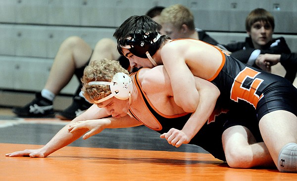 &lt;p&gt;Flathead&#146;s Nick Iavicoli (top) rides teammate Brock Steller
during a 160-pound match on Friday evening at Flathead High School.
Iavicoli won with a pin.&lt;/p&gt;