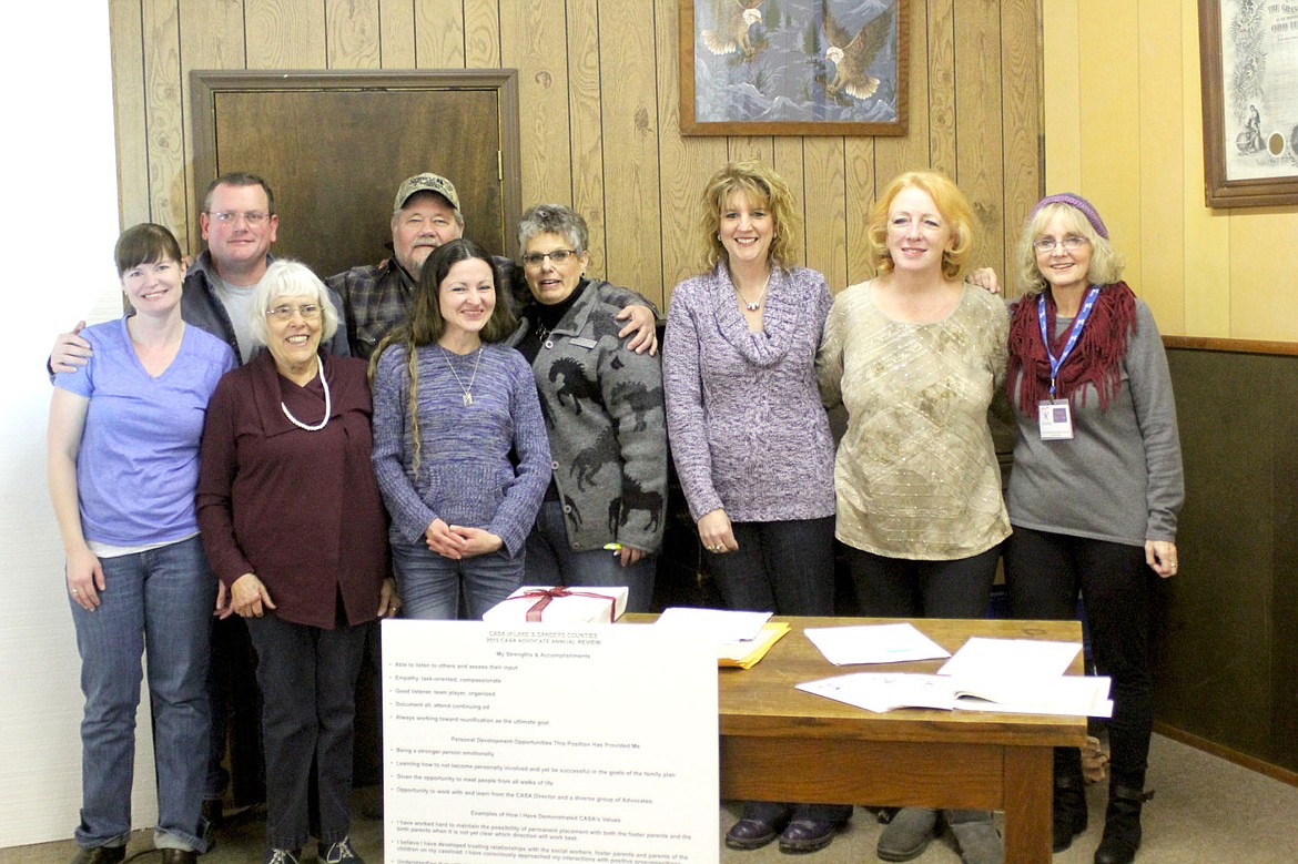 &lt;p&gt;&lt;strong&gt;CASA volunteer advocates and board members join Judge Manley as they are recognized for their work during the group&#146;s chili feed.&lt;/strong&gt;&lt;/p&gt;