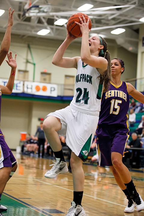 &lt;p&gt;Glacier sophomore forward Katie Wiley (24) puts up a shot Tuesday night during Glacier's home victory over Missoula Sentinel. Tuesday, Feb. 5, 2013 in Kalispell, Montana. (Patrick Cote/Daily Inter Lake)&lt;/p&gt;