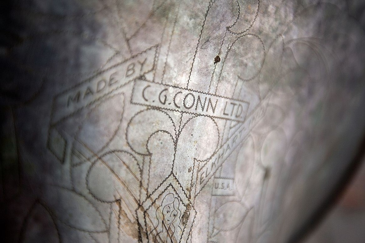 &lt;p&gt;JAKE PARRISH/Press Detail on the bell of a C.G. Conn Artist Series (Naked Lady) sousaphone, dating back to the 1930s.&lt;/p&gt;