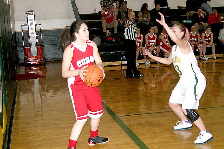 &lt;p&gt;Lady Red Devil Kristin Webley prepares to put the ball back into play in the away game against St. Regis on Tuesday.&lt;/p&gt;