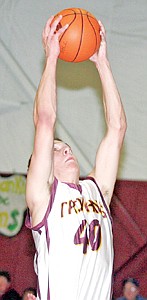 &lt;p&gt;6'7&quot; senior Justin Randall hauls down a defensive rebound in
second quarter with the score standing at 18-17 advantage Troy.&lt;/p&gt;
