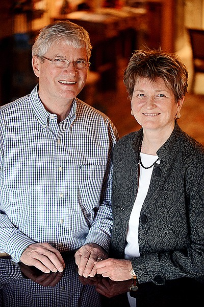 <p>Steve and Mary Bryan of Child SHARE Montana on Wednesday, January 9, in Bigfork. (Brenda Ahearn/Daily Inter Lake)</p>