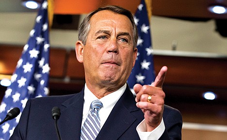 &lt;p&gt;House Speaker John Boehner, R-Ohio, repeats his call for President Obama to submit a budget proposal to Congress, during a news conference at the Capitol in Washington, Wednesday. Eager to buy time and avoid economic pain, President Barack Obama urged Congress on Tuesday to pass targeted short-term spending cuts and higher taxes as a way to put off sweeping, automatic cuts that would slice deeply into military and domestic programs starting March 1.&lt;/p&gt;