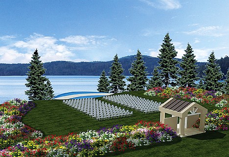 &lt;p&gt;Weddings and banquets outside the Hagadone Events Center, which opens July 1, will be framed by thousands of flowers and Lake Coeur d'Alene in the background.&lt;/p&gt;